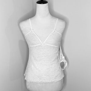 Babydoll Sexy Lace Fantasy Lingerie Top & Thong,T Strap Back.Small bows on front